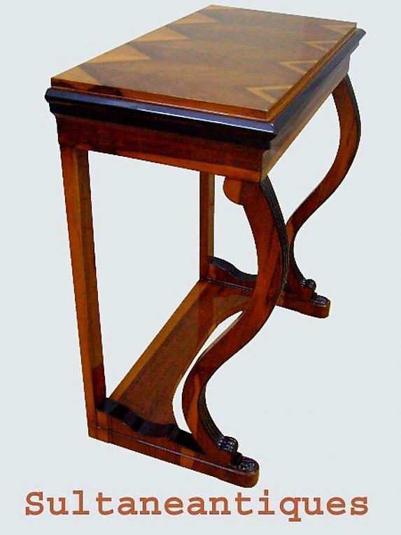 LARGE Rosewood Biedermeier style console PRISTINE!