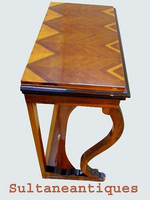 LARGE Rosewood Biedermeier style console PRISTINE!
