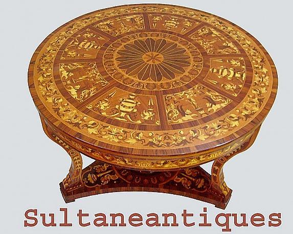 Masterpiece!! Antique Italian style Large center table