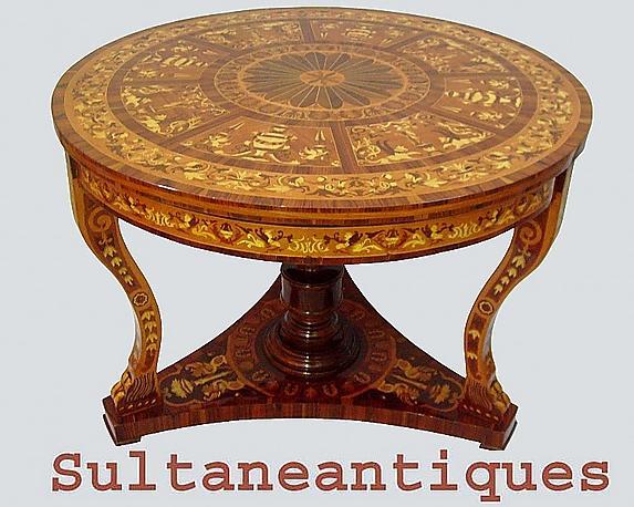 Masterpiece!! Antique Italian style Large center table