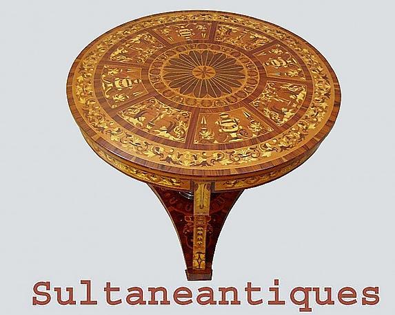 Masterpiece!! Antique Italian style Large center table