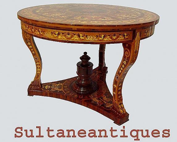 Masterpiece!! Antique Italian style Large center table
