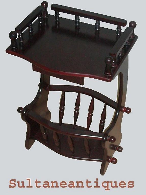 AMAZING Victorian Style elaborately carved Canterbury