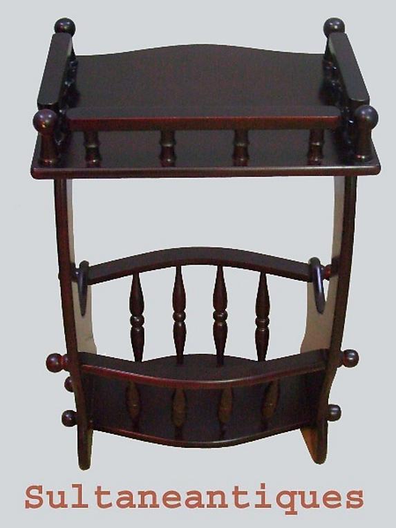 AMAZING Victorian Style elaborately carved Canterbury