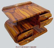 Sensational Art Deco S shaped table commode