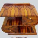 Sensational Art Deco S shaped table commode