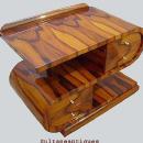 Sensational Art Deco S shaped table commode