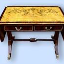 Louis Philippe style Sofa Table French Elm and Mahogany