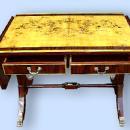 Louis Philippe style Sofa Table French Elm and Mahogany
