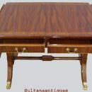 Quality Regency style Sofa drop leaf table walnut/Elm