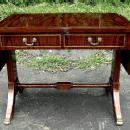 Quality Regency style Sofa drop leaf table walnut/Elm