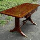 Quality Regency style Sofa drop leaf table walnut/Elm