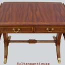 Quality Regency style Sofa drop leaf table walnut/Elm