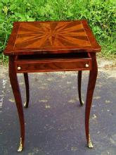 Elegant Louis XV style inlaid square side table