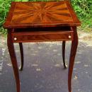 Elegant Louis XV style inlaid square side table