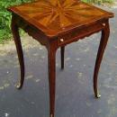 Elegant Louis XV style inlaid square side table