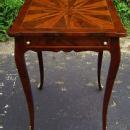 Elegant Louis XV style inlaid square side table
