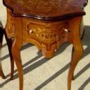 Aristocratic large Louis XV style marquetry side table