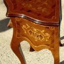 Aristocratic large Louis XV style marquetry side table