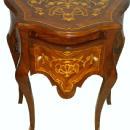 Aristocratic large Louis XV style marquetry side table