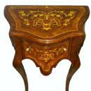 Aristocratic large Louis XV style marquetry side table