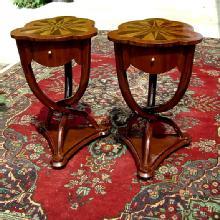 MAGNIFICENT PAIR of French Thonet style side tables