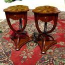 MAGNIFICENT PAIR of French Thonet style side tables