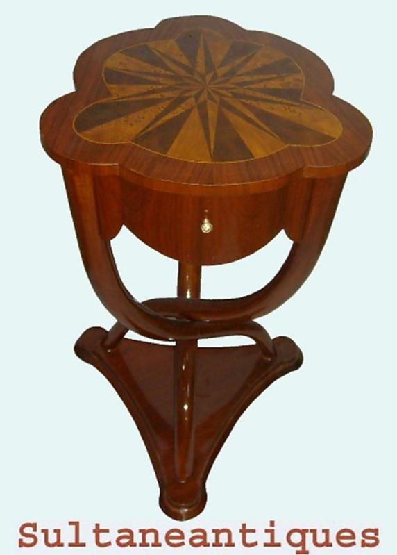 MAGNIFICENT PAIR of French Thonet style side tables