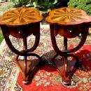 MAGNIFICENT PAIR of French Thonet style side tables