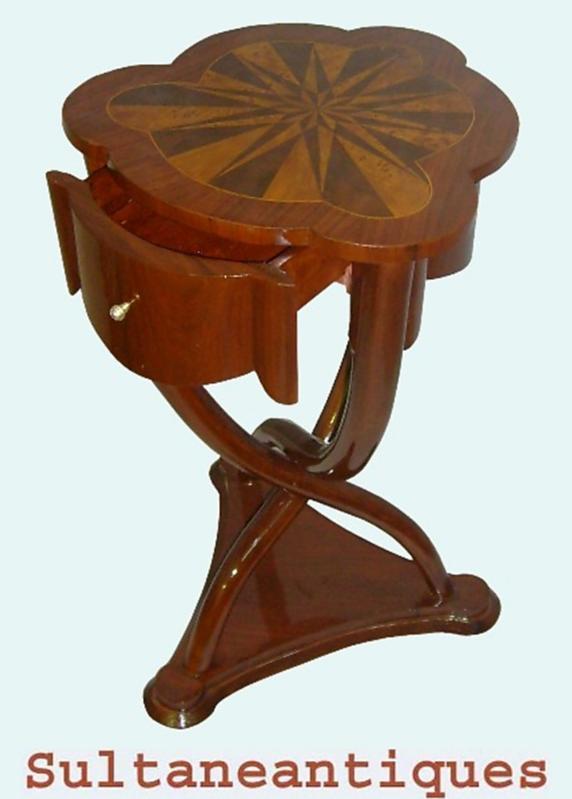 MAGNIFICENT French Thonet style side table