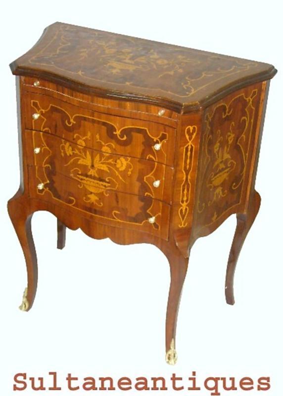 super elegant Louis XV style marquetry commode