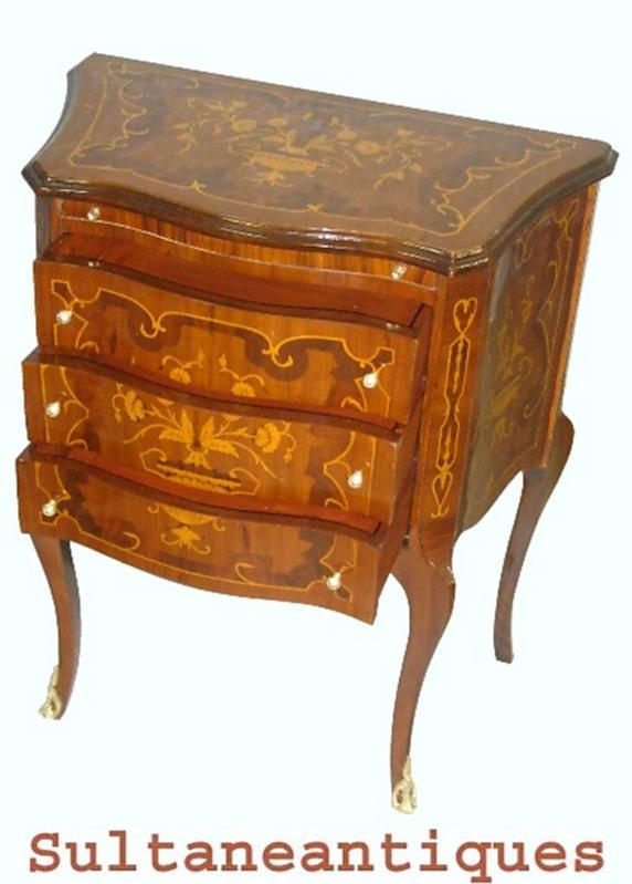 super elegant Louis XV style marquetry commode