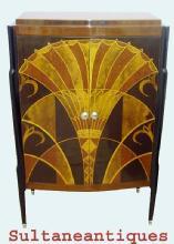 MASTERPIECE Cabinet-Bar in best Art Deco style