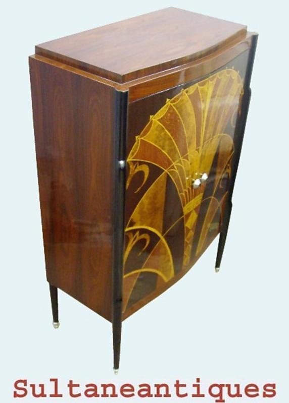 MASTERPIECE Cabinet-Bar in best Art Deco style
