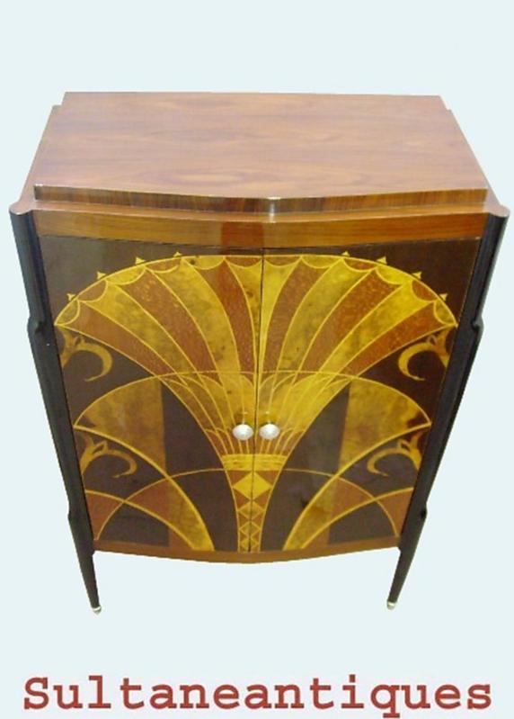 MASTERPIECE Cabinet-Bar in best Art Deco style
