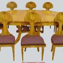 SPECTACULAR Olivewood Biedermeier style Set 9 pieces
