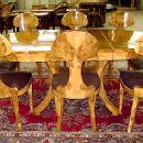 SPECTACULAR Olivewood Biedermeier style Set 9 pieces
