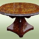 Royal 19th C. syle Marquetry extension centre table