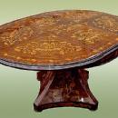 Royal 19th C. syle Marquetry extension centre table