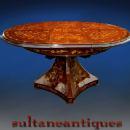Royal 19th C. syle Marquetry extension centre table