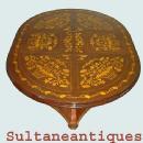 Royal 19th C. syle Marquetry extension centre table