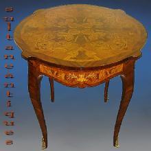 High Quality Marquetry Louis XV style Center table
