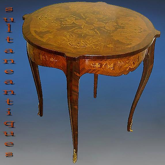 High Quality Marquetry Louis XV style Center table