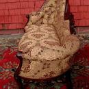 Fine LEFT single end Victorian style Mahogany sofa