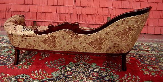 Fine LEFT single end Victorian style Mahogany sofa