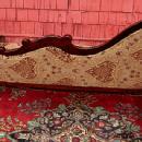 Fine LEFT single end Victorian style Mahogany sofa