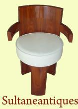 Unusual forms Art Deco style Rosewood Chair