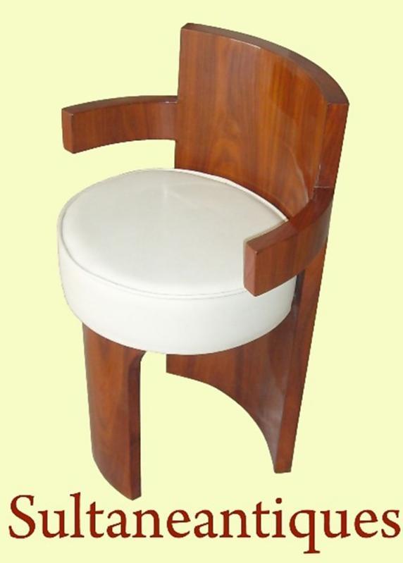 Unusual forms Art Deco style Rosewood Chair