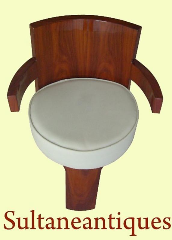 Unusual forms Art Deco style Rosewood Chair