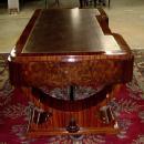 IMPORTANT Huge 74 INCHES burl Walnut Art Deco Desk